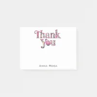 *~* AP85 Floral -  Thank You Gratitude  Manifest Post-it Notes