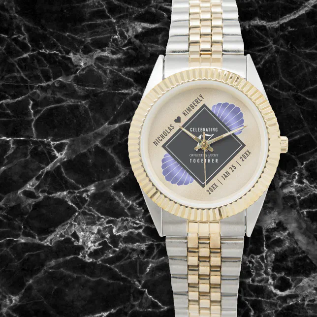 Elegant 17th Shells Wedding Anniversary Watch