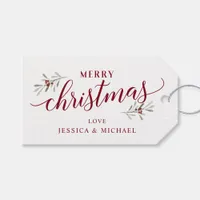 Christmas Gift Tag Holiday Ivy Greenery