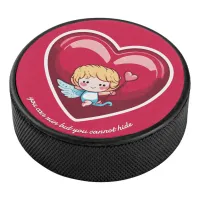 Cute Cupid Hockey Puck