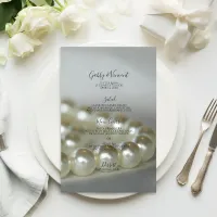 White Pearls Wedding Menu