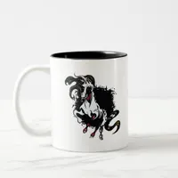 Zombie Unicorn Standing Two-Tone Coffee Mug