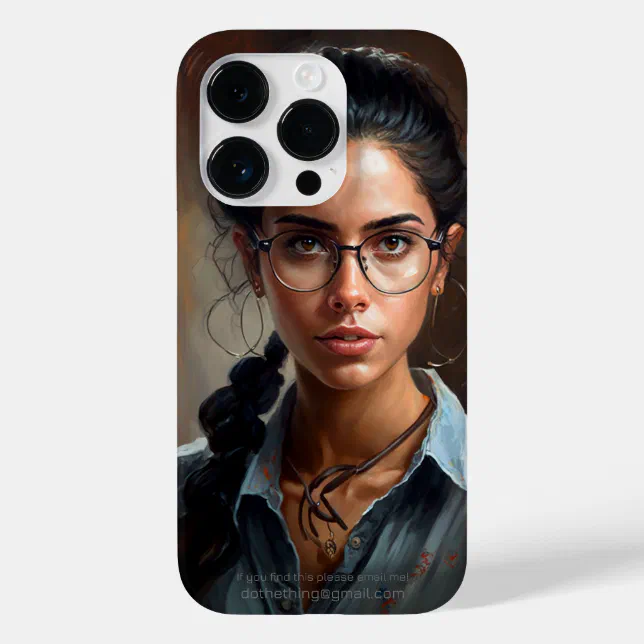 Venezuelan Woman Portrait Oil Painting Case-Mate iPhone 14 Pro Case