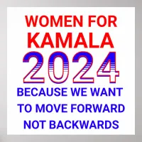 Women for Kamala Harris 2024 Election Poster