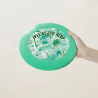 Elegant Dandelion Monogram Green and White | Wham-O Frisbee