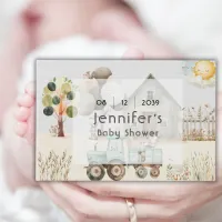 Little Farm Animal Baby Shower Neutral Guest Book