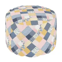 Patchwork Style Boho Patterned Pretty Country Chic Pouf