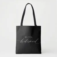 Bridesmaid's Gift Wedding Party Modern Minimalist Tote Bag