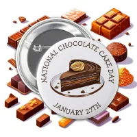 National Cake Day - January 27th Button