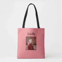Personalized Photo and Name Child's Tote Bag