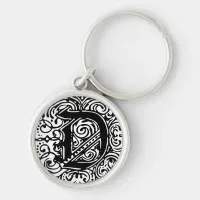 Monarchia Black  "D" Keychain