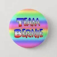 Team Bernie Sanders Patriotic Political Button