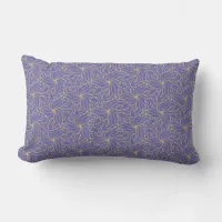 Trippy Organic Damask Throw Pillow