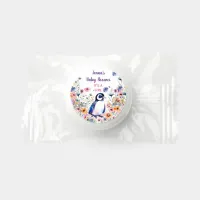 Baby Penguin in Flowers It's a Girl | Baby Shower Life Saver&#174; Mints