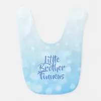 Little Brother (Add Name) Personalized Baby Boy Baby Bib