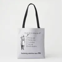 A Man's Guide to Life's Big Questions Tote Bag