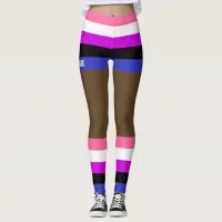 Gender Fluid Pride Faux Shorts & Legs  Leggings