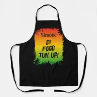 Jamaican Chef Food Quote Rasta Apron