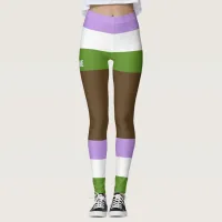 Genderqueer Pride Faux Shorts & Legs  Leggings