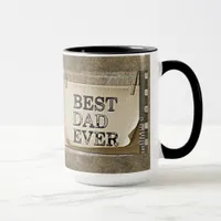 Best Dad Ever Vintage Camera Father's Day Antique Mug