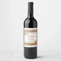 Cheers Personalized Wedding Wine Bottle Labels