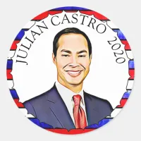 Julian Castro for President 2020 Election Support Classic Round Sticker