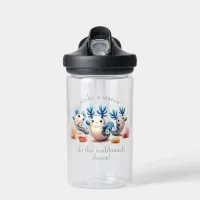 Funny Colorful Dancing Nudibranchs and Corals Water Bottle