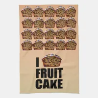 I Love Fruitcake Kitchen Towel