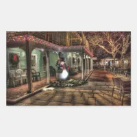 Beautiful Winter's Night Christmas Scene Sticker