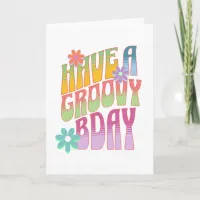 Have a Groovy Birthday | Retro Hippie Card