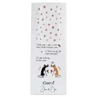 Talking to the Wine Funny Cat Wine Gift Bag
