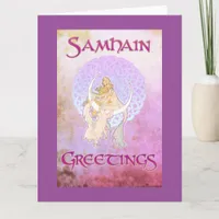 Samhain Greetings Lunar Goddess Card