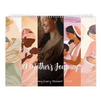 A Mother's Journey: Baby Milestone Tracker Calendar