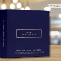 Professional Trust Documents Binder