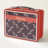 Love Note: Doodles for Music Lovers Name Red Metal Lunch Box