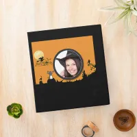 Halloween Night in Orange Glow Add Your Photo Binder