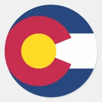 Colorado State Flag Classic Round Sticker