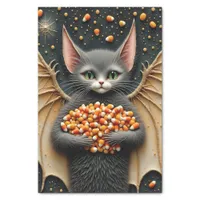 Candy Corn Cat Bat Decoupage Tissue Paper