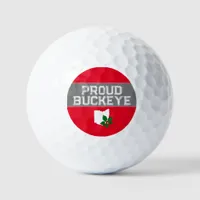 Ohio Buckeye Proud Golf Balls