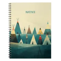 Native American Tribe Tents Notebook