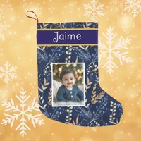 Personalized Boy's Photo and Name Christmas Small Christmas Stocking