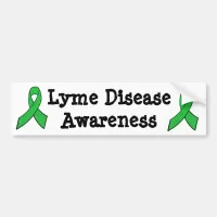 Lyme Disease Awareness Ribbons Bumper Sticker