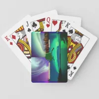 Northern Lights of Alaska Collage Poker Cards