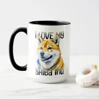 I Love My Shiba Inu | Dog Owner  Mug