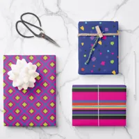 Colorful Mexican Fiesta Pattern Wrapping Paper Sheets