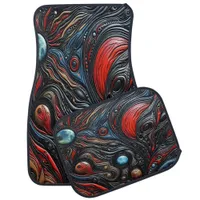 Mysterious Alien Presence in a Cosmic Realm Car Floor Mat