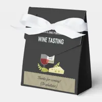 Corporate Wine Tasting/ Wine and Cheese add logo Favor Boxes