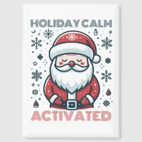  Customizable Holiday Calm Santa  Magnet