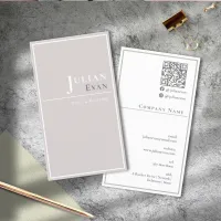 Simple Classy Professional Beige Business Card