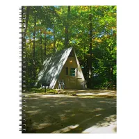 Camping in an A-Frame Cabin Notebook